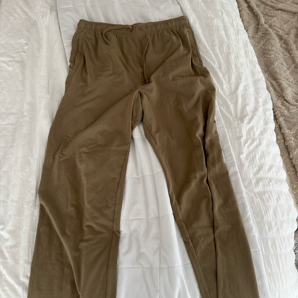 SKIMS Tan Sweatpants Relaxed Fit Joggers